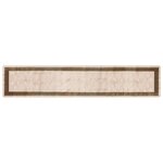 vidaXL Coureur de Tapis MARSA Noir 80 x 400 cm Polyester et PVC