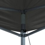 vidaXL Tente de réception pliable 3x4 m Acier Anthracite