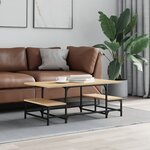 vidaXL Table basse chêne sonoma 100x50 5x40 cm bois d'ingénierie