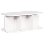 vidaXL Table basse Blanc 80 x 39 5 x 33 5 cm Bois massif en pin