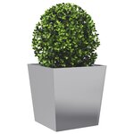 vidaXL Jardinières 2 Pièces 50x50x50 cm acier galvanisé