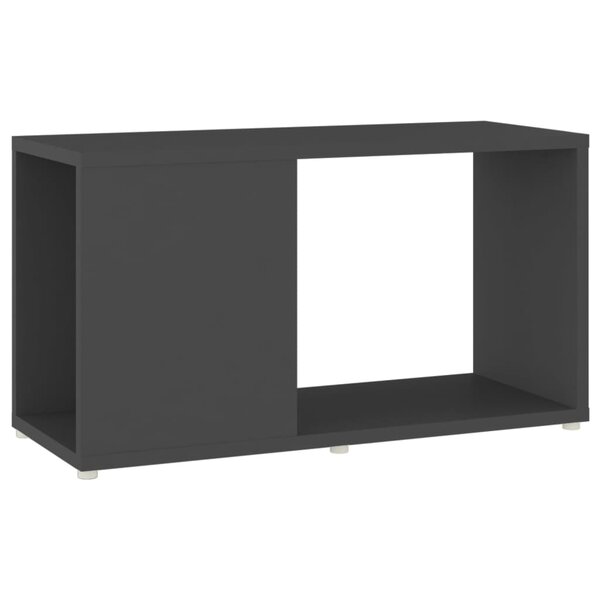 vidaXL Meuble TV Gris 60x24x32 cm Bois d'ingénierie