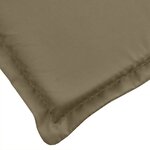 vidaXL Coussin de chaise longue taupe mélangé 200x70x4 cm tissu