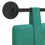 vidaXL Tête de lit suspendue Turquoise Velours