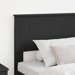 vidaXL Tête de lit Chêne noir 100 cm Bois d'ingénierie