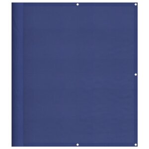 vidaXL Écran de balcon bleu 120x700 cm 100  polyester oxford