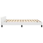 vidaXL Cadre de lit sans matelas blanc 140x190 cm similicuir