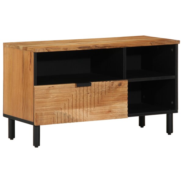 Meuble TV vidaXL 80x33 5x46 cm en bois d'acacia massif