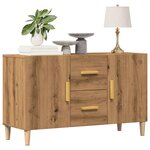 vidaXL Buffet chêne artisanal 100x36x60 cm bois d'ingénierie