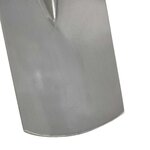 vidaXL Tête de pelle 4 Pièces Argent 43 x 17 cm Acier enduit de poudre