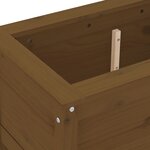 vidaXL Jardinière marron miel 82 5x40x39 cm bois massif de pin