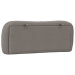 vidaXL Coussin de tête de lit taupe 100 cm tissu