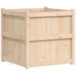vidaXL Jardinière d'extérieur 70x70x70 cm bois de pin massif