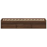 vidaXL Cadre de lit sans matelas chêne marron 75x190 cm