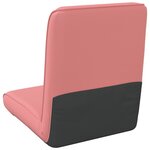 vidaXL Fauteuil de sol ajustable Rose Simili cuir
