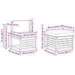 vidaXL Ensemble de canapés d'extérieur 5 pc Naturel et Anthracite