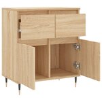 vidaXL Buffet Chêne sonoma 60x35x70 cm Bois d'ingénierie