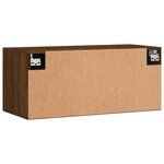 vidaXL Armoire murale chêne marron 80x36 5x35 cm bois d'ingénierie