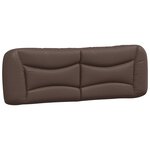 vidaXL Cadre de lit sans matelas Hvar marron 160x200 cm similicuir