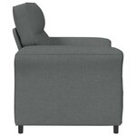 vidaXL Canapé 100  polyester  cadre en métal  MDF  Contreplaqué