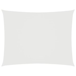 vidaXL Voile de parasol tissu oxford rectangulaire 2 5x3 5 m blanc