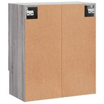 vidaXL Armoire murale sonoma gris 60x31x70 cm bois d'ingénierie