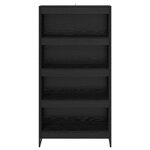 vidaXL Bibliothèque 2 Pièces Chêne noir 80 x 30 x 155 cm