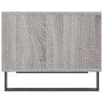 vidaXL Table basse sonoma gris 60x50x40 cm bois d'ingénierie