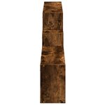 vidaXL Armoire murale 158x18x53 cm chêne fumé bois d'ingénierie