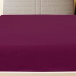 vidaXL Draps-housses Jersey 2 Pièces Bordeaux 100x200 cm Coton