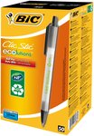 Ecolutions Clic Stic - Stylo bille rétractable pointe moyenne 1 mm - Noir (paquet 50 unités)