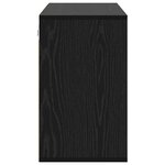 vidaXL Cabinet à chaussures Chêne noir 103x30x51 cm Bois d'ingénierie