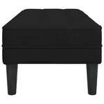 vidaXL Banc Noir 113 x 57 x 39 cm Velours