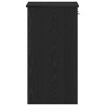 vidaXL Bureau avec tiroir Chêne noir 80 x 40 x 75 cm Bois d'ingénierie