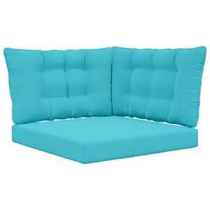 vidaXL Coussin de canapé d'extérieur Polyester Turquoise