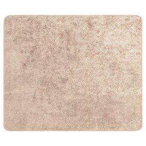 vidaXL Coureur de Tapis MARSA Beige 80 x 100 cm Polyester et PVC