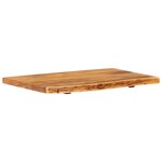 vidaXL Dessus de meuble-lavabo de salle de bain Acacia 80x52x3 8 cm