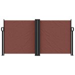 vidaXL Auvent latéral rétractable marron 120x600 cm