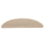 vidaXL Tapis d'escalier autocollants aspect sisal 15 Pièces 56x17x3 cm