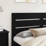 vidaXL Tête de lit Chêne noir 200 cm Bois d'ingénierie