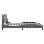 vidaXL Cadre de lit sans matelas gris foncé 160x200 cm velours
