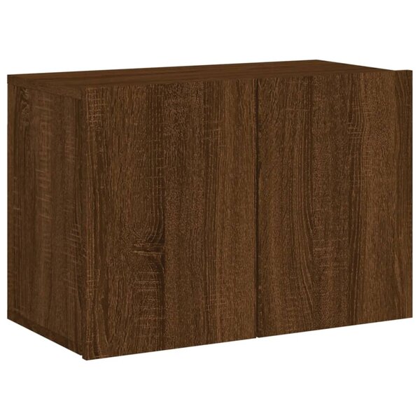 vidaXL Meuble TV mural chêne marron 60x30x41 cm