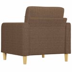 vidaXL Fauteuil Marron 60 cm Tissu