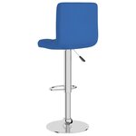 vidaXL Tabourets de bar lot de 2 bleu tissu