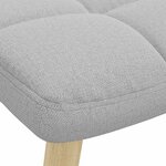 vidaXL Chaise de relaxation avec repose-pieds gris nuage tissu