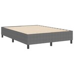 vidaXL Lit à ressort léger Gris clair 140x200 cm Tissu en CORDUROY