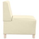 vidaXL Chaises Sofa 2 Pièces Crème 55 x 74 x 82 cm Faux cuir