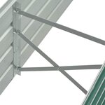 vidaXL Lit surélevé de jardin Acier galvanisé 160x40x45 cm Vert