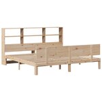 vidaXL Lit bibliothèque sans matelas 180x200 cm bois massif de pin