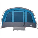 vidaXL Tente familiale tunnel 8 personnes bleu imperméable